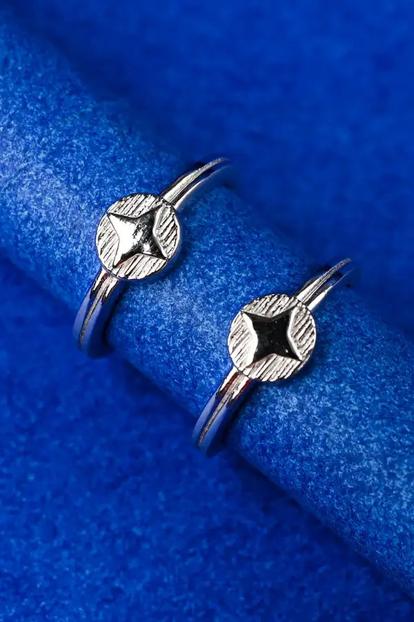 Circle Star Silver 925 Adjustable Trendy Toe Ring For Women