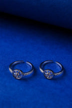 Sun Ray Silver 925 Adjustable Trendy Toe Ring For Women