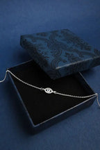 Evil Eye 925 Silver Single Anklet for Girls