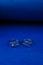 Sunburst Moon Silver 925 Adjustable Trendy Toe Ring For Women