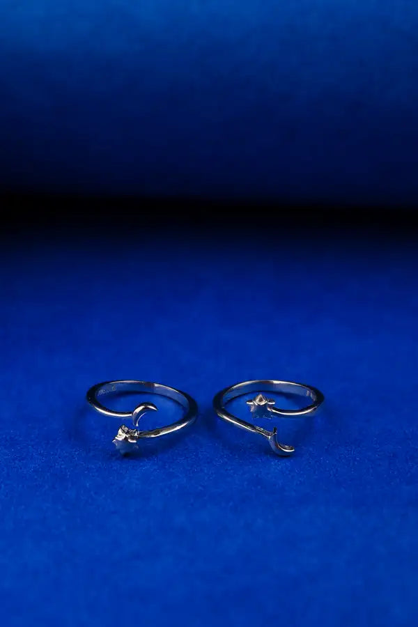 Sunburst Moon Silver 925 Adjustable Trendy Toe Ring For Women