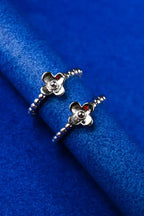 Sweet Flower Bead Silver 925 Adjustable Trendy Toe Ring For Women