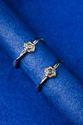 Sparkling Dew Silver 925 Adjustable Trendy Toe Ring For Women