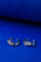 Triple Shimmer Silver 925 Adjustable Trendy Toe Ring For Women