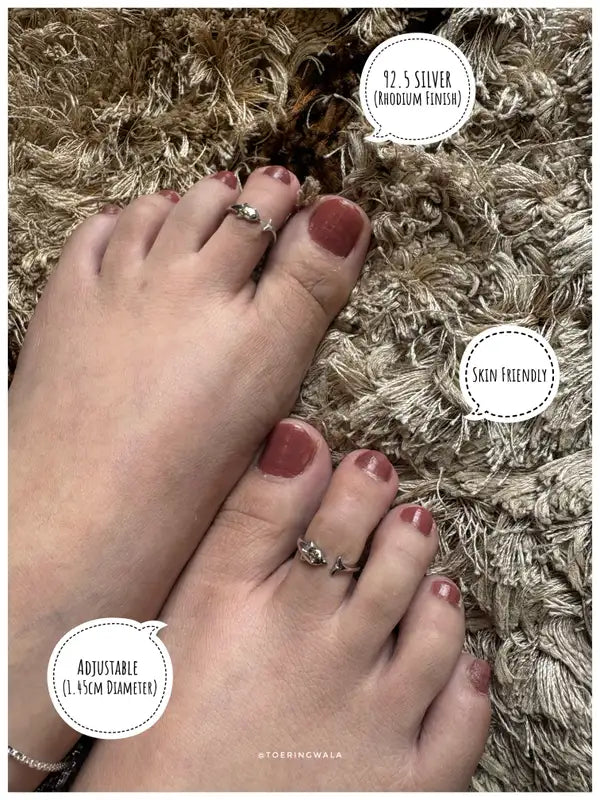 Dolphin Charm Silver 925 Adjustable Trendy Toe Ring For Women