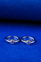 Circle Star Silver 925 Adjustable Trendy Toe Ring For Women