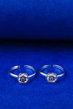 Midnight Blossom Silver 925 Adjustable Trendy Toe Ring For Women