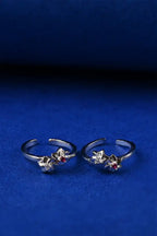 Flower Spark Silver 925 Adjustable Trendy Toe Ring For Women