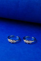 Star Cluster Silver 925 Adjustable Trendy Toe Ring For Women