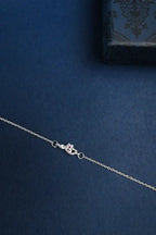Floral Spark 925 Silver Single Anklet for Girls