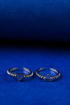 Geometric Triangle Silver 925 Adjustable Trendy Toe Ring For Women