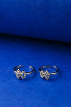 Marquise Sparkle Silver 925 Adjustable Trendy Toe Ring For Women