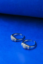 Bridal Sparkle Silver 925 Adjustable Trendy Toe Ring For Women