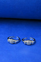Bridal Sparkle Silver 925 Adjustable Trendy Toe Ring For Women