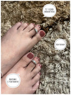 Bridal Sparkle Silver 925 Adjustable Trendy Toe Ring For Women