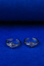 Star Magic Silver 925 Adjustable Trendy Toe Ring For Women