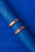 Red Wave Band Silver 925 Adjustable Trendy Toe Ring For Women