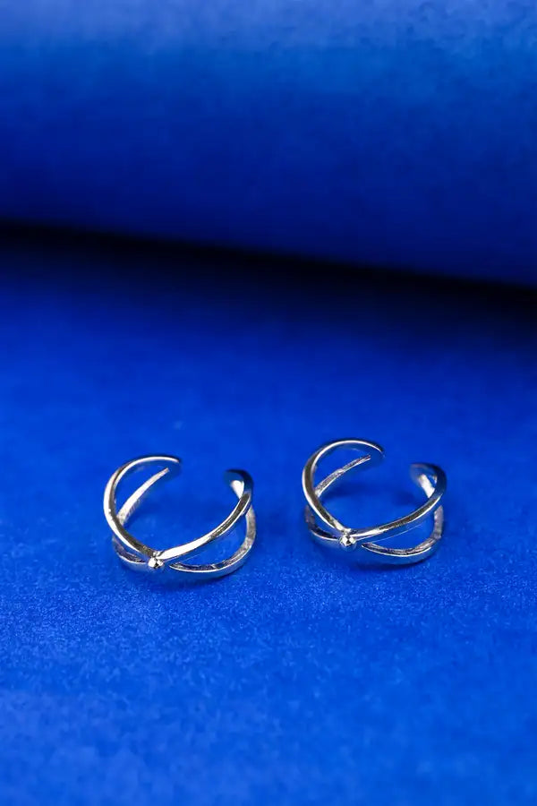 X-Band Silver 925 Adjustable Trendy Toe Ring For Women