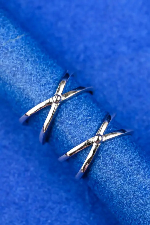 X-Band Silver 925 Adjustable Trendy Toe Ring For Women