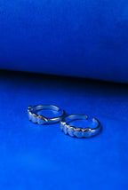 Five Hearts Silver 925 Adjustable Trendy Toe Ring For Women