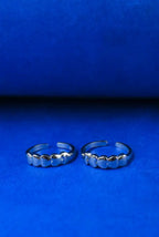 Five Hearts Silver 925 Adjustable Trendy Toe Ring For Women