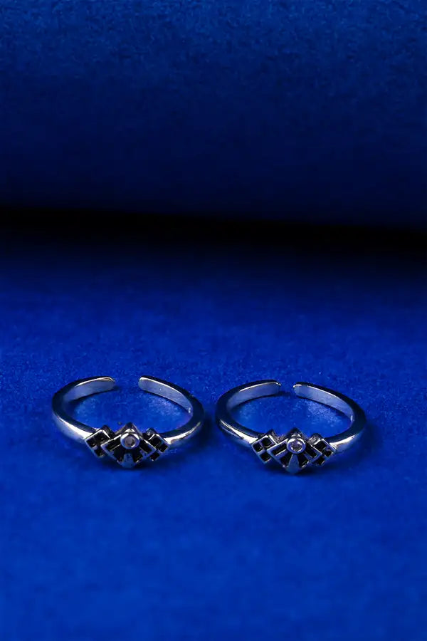 Lotus Bloom Silver 925 Adjustable Trendy Toe Ring For Women