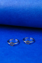 Circle Blossom Silver 925Adjustable Trendy Toe Ring For Women