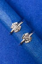 Diamond Square Silver 925 Adjustable Trendy Toe Ring For Women