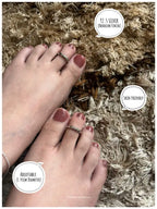 Silver Ridge Silver 925 Adjustable Trendy Toe Ring For Women