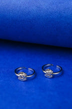 Diamond Square Silver 925 Adjustable Trendy Toe Ring For Women