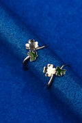 Lucky Clover Silver 925 Adjustable Trendy Toe Ring For Women