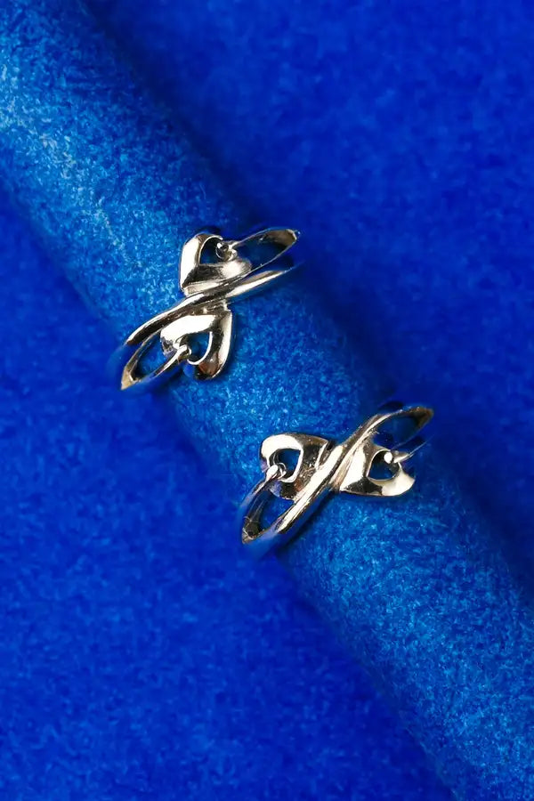 Angel Hearts Silver 925 Adjustable Trendy Toe Ring For Women