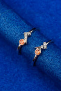 Orange Garnet Spark Silver 925 Adjustable Trendy Toe Ring For Women