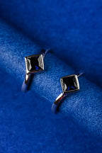 Blue Square Silver 925 Adjustable Trendy Toe Ring For Women