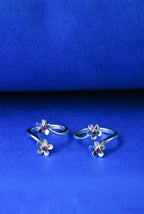 Ruby Blossom Silver 925 Adjustable Trendy Toe Ring For Women