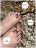 Emerald Blossom Silver 925 Adjustable Trendy Toe Ring For Women