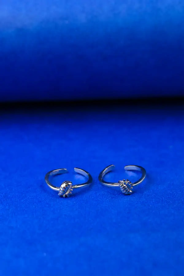 Shell Charm Silver 925 Adjustable Trendy Toe Ring For Women