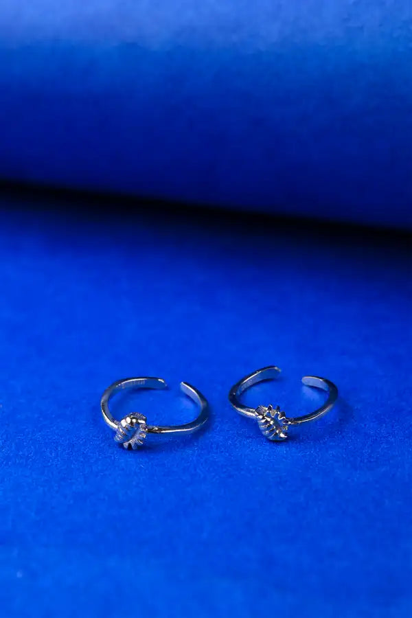 Shell Charm Silver 925 Adjustable Trendy Toe Ring For Women