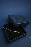 Floral Spark 925 Silver Single Anklet for Girls