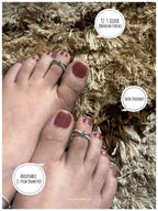 Crystal Star Silver 925 Adjustable Trendy Toe Ring For Women