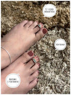 Emerald Embrace Silver 925 Adjustable Trendy Toe Ring For Women