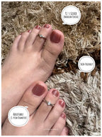 Crystal Heart Silver 925 Adjustable Trendy Toe Ring For Women