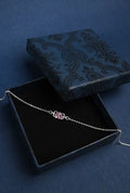 Infinity Heart Silver Single Anklet For Girls