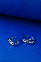 Angel Hearts Silver 925 Adjustable Trendy Toe Ring For Women