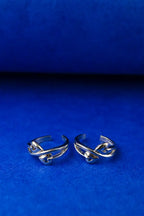 Angel Hearts Silver 925 Adjustable Trendy Toe Ring For Women