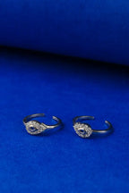 Crystal Drop Silver 925 Adjustable Trendy Toe Ring For Women