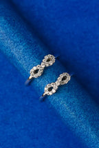 Infinity Sparkle Silver 925 Adjustable Trendy Toe Ring For Women