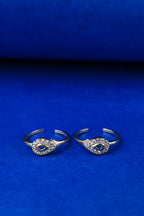 Crystal Drop Silver 925 Adjustable Trendy Toe Ring For Women