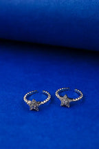 Beaded Star Silver 925 Adjustable Trendy Toe Ring For Women