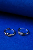 Twin Heart Silver 925 Adjustable Trendy Toe Ring For Women